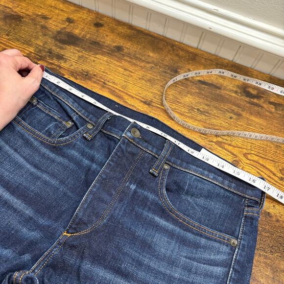 Rag & Bone Mens Size 32W 30L Fit 2 Slim Jeans Button Fly Renegade Dark Wash READ - Picture 15 of 16